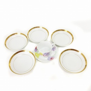 ノリタケ NORITAKE カップ＆ソーサー 1客 小皿 5枚 セット 花柄 白 ホワイト 食器 その他