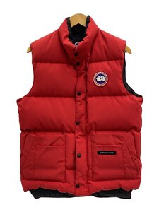 CANADA GOOSE◆ダウンベスト/S/ポリエステル/RED/無地/X0JNRCL03761T0R/FREESTYLE CREW V