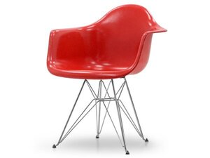 送料無料 新品 MODERNICA ファイバーグラス アーム付き シェルチェア レッド RED 赤 椅子