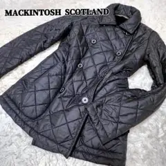 MACKINTOSH SCOTLAND　裏ボア　キルティング　ダブルブレスト 黒