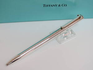 (a-15)　TIFFANY　ティファニー　スターリングシルバー925　Tクリップ　ボールペン　ツイスト式