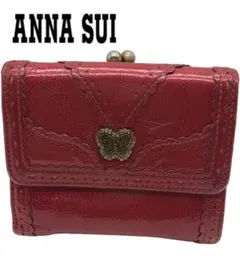 アナ・スイ　AＮＮA SU I 3つ折り財布 がま口　ピンク　可愛い