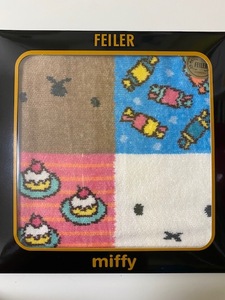 【新品】フェイラー ミッフィー コラボ★ ミッフィーアンドボリス ハンカチ ★FEILER miffy