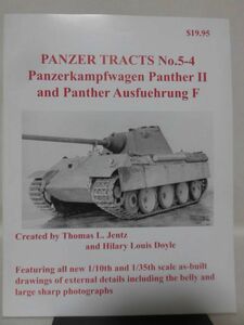 洋書 PANZER TRACTS No.5-4 パンターⅡ,パンターF型 写真資料本 Panzerkampfwagen PantherⅡ and Panther Ausfuehrung F [1]B2099