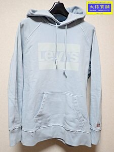 LEVIS リーバイス メンズ パーカー フーディー プルオーバー S ウォーターブルー 中古B+ 【送料無料】 A-7927