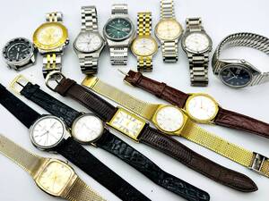 ブランド腕時計14本セット SEIKO CITIZEN ATTESA TRUSSARDI ELGIN RICOH ORIENT LA MER TYPE2 CHARVALE まとめ【60】241207V5V14A