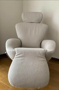 美品 Cassina カッシーナ K10 DODO ドド シェーズロング ラウンジチェア ハイバックチェア リクライニング 喜多俊之 定価83万円 グレージュ