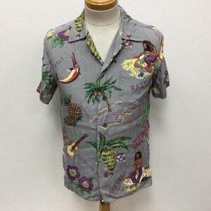 ワコマリア JAMAICA HAWAIIAN SHIRTS 総柄ジャマイカ レーヨン100% ハワイアンシャツ オープンカラーシャツ 半袖 アロハシャツ S 総柄