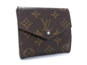 LOUIS VUITTON ヴィトン M61660 モノグラム ポルトモネビエ カルトクレディ 三つ折り 財布 ウォレット ブラウン系 DH0435