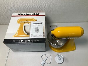 【★30-52】■中古■KitchenAid 9KSM95YP スタンドミキサー 4.3L ※動作確認OK 付属品完品（4863）