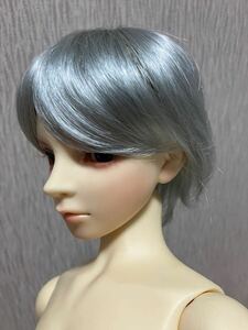 ウィッグ　耐熱　SD SD13 少年　9インチ前後　グレー　ドール　bjd 耐熱ウィッグ　ショート　男の子