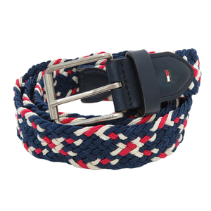 【1円】TOMMY HILFIGER GOLF トミー ヒルフィガーゴルフ メッシュベルト ネイビー系 [240101167726]