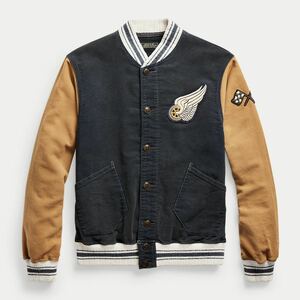 【美品】 RRL Limited-Edition Moleskin Bomber Jacket XS ダブルアールエル リミテッド モールスキン ボンバージャケット スタジャン