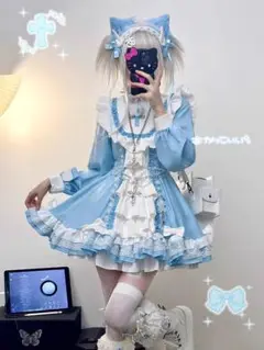 コスプレ lolita オリジナル 洋服 ワンピース 可愛い 日常　ドレス