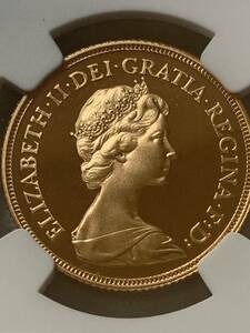 1983 英国　1ソブリン金貨　エリザベス2世　NGC PF69UC 趣味のコイン　金投資　ゴールド投資