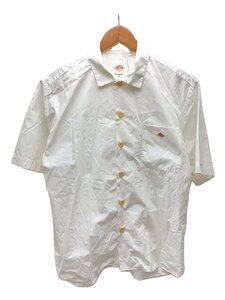 DANTON◆ダントン/半袖シャツ/38/コットン/WHT/18S-WS-006/黄ばみあり