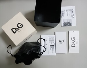 D&G TIME ドルチェ&ガッバーナの腕時計箱 説明書 販売店保証書