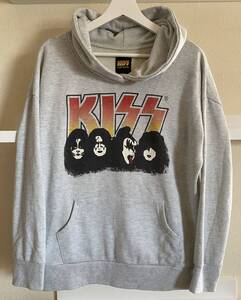 KISS キッス パーカー グレー サイズM バンドTシャツ ハードロックレア 正規品