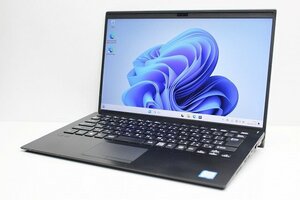 1円スタート ノートパソコン Windows11 VAIO Pro PK VJPK11C12N 14インチ 第8世代 Core i5 SSD256GB メモリ8GB Windows10 カメラ WWAN