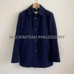 MACKINTOSH PHILOSOPHY ネイビー ウール ピーコート