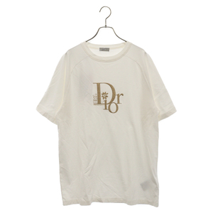 DIOR ディオール 23SS スラブコットンジャージーロゴ刺繍Tシャツ 313J647A0817