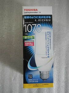 東芝LED電球　ダウンライトにもおすすめ　1070ルーメン　昼白色　E26口金　