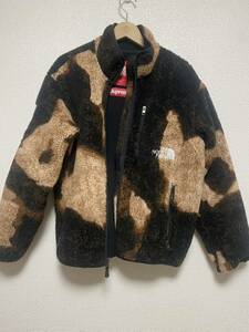 supreme the north face シュプリーム　ノースフェイス　Bleached Denim Print Fleece Jacket