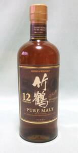 2301ク◆NIKKA　ニッカ　竹鶴 12年　ピュアモルト ウイスキー　700ml◆ 