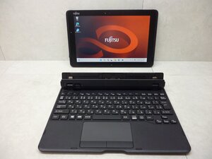 ☆1円☆富士通☆ARROWS Tab Q509/VE☆Celeron N4000 1.10GHz/4GB/SSD128GB/高解像度1920×1080/タッチパネル/無線/カメラ/Office/Win11☆