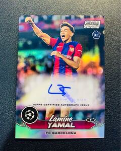 ヤマル Lamine Yamal 2024 Topps Stadium Club Chrome RC 直筆サイン ルーキー FC Barcelona