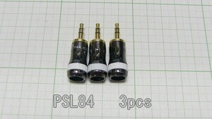 管理番号＝4J066　自作用φ3.5ステレオミニプラグ　　太ケーブル可　　PSL84 　3個セット