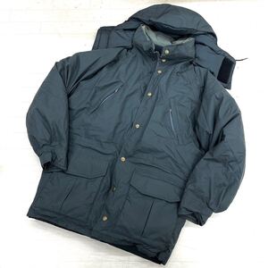 1639◎ オールド ヴィンテージ 80s L.L.Bean エルエルビーン GORE-TEX ダウン ジャケット フルジップ 無地 カジュアル グレー メンズ