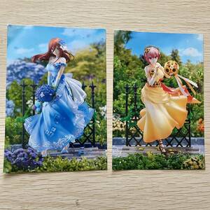 中野一花&三玖 「映画五等分の花嫁」-FloralDressVer.- フィギュア ポストカード 非売品