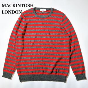 MACKINTOSH LONDON マッキントッシュ ニット 長袖 ボーダー 38 M レディース C102408-19