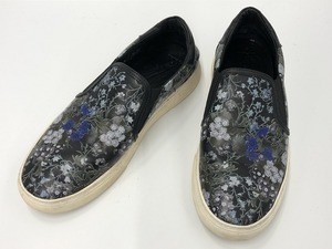 エイチ　アンド　エム H&M ERDEM スリッポン スニーカー 黒・花柄