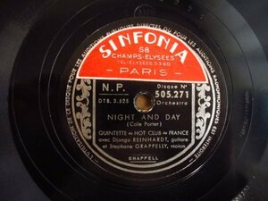 SP盤 / ジャンゴ・ラインハルト / Django Reinhardt Quintette Du Hot Club De France / Undecided & Night And Day / Brunswick / 505.271