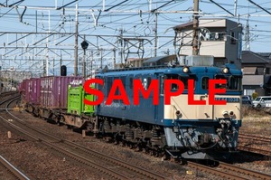 Ｄ-５C【鉄道写真】Ｌ版４枚　EF64　貨物列車　（１）