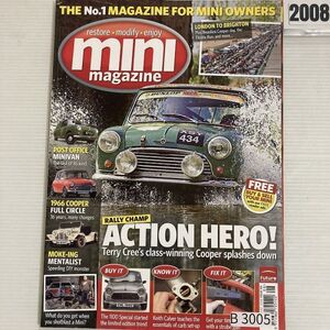 B3005　2008　「MINI MAGAZINE」　ミニマガジン　英国　旧車雑誌　英国車　ビンテージ　自動車