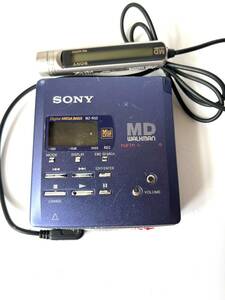 SONY　ポータブルMDレコーダー　MZ-R55　WALKMAN　MDウォークマンリモコン付き　検カセットデッキテープ家電昭和レトロスピーカーラジカセ