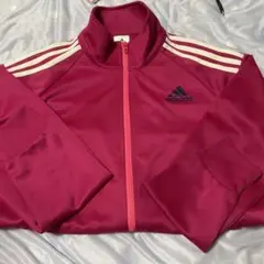 adidas ピンク  レディースジャージジャケット M