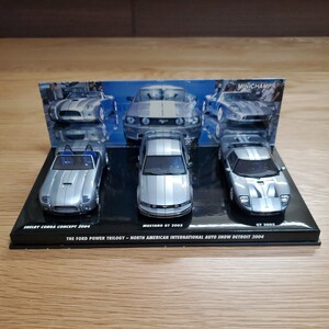 1/43 ミニチャンプス MINICHAMPS ミニカー/Ford Concept 3 Pcs Set/Cobra/Mustang/GT/フォード コブラ マスタング gt 