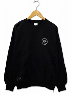 未使用品 ダブルタップス WTAPS 2023AW INGREDIENTS / SWEATER / COTTON クルーネック サークルロゴ プリント スウェット トレーナー 02(M)