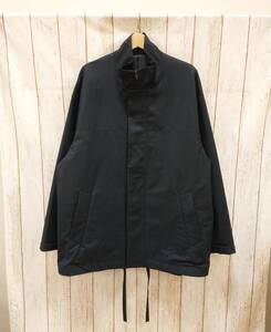 stein 23SS シュタイン Oversized Zip Up Half Coat ST.501-1 ナイロン ブラック Sサイズ デザイナーズ メンズ ユニセックス