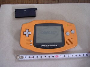 送料185円から ■AGB-001 ゲームボーイアドバンス オレンジ ゲーム動作品(確証写真提示) 外装液晶難あり JUNK扱い