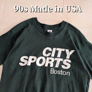90s USA製 CITY SPORTS Boston　Tシャツ シングルステッチ L