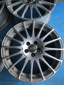 OZ RACING サイズ 17x7J OFF38 H5 PCD100 ハブ径約58mm 4本セット　傷汚れあり　画像でご判断