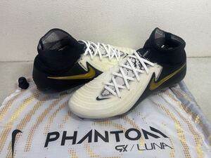 NIKE PHANTOM LUNA 2 ELITE FG ファントム ルナ 2 WHT x GOLD US7.5 未使用新品 