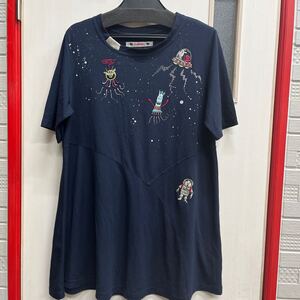 アルベロベロ　宇宙柄　ストレッチカットソー