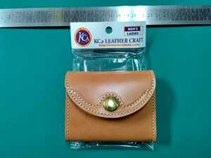 KC,s LEATHER CRAFT ビルフォードデルタ　牛皮革　茶色　　財布　KIB 103 未使用品　