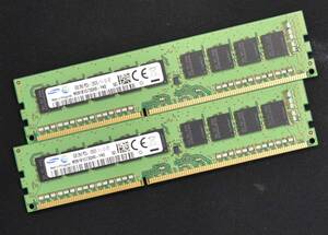 16GB (8GB 2枚組) PC3L-12800E DDR3L-1600 ECC 1.35V/1.5V 2Rx8 両面実装 240pin ECC Unbuffered DIMM Samsung (管:SA5896